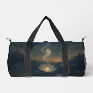 Whisper of the Bloom – Personalized Gothic Floral Duffle Bag