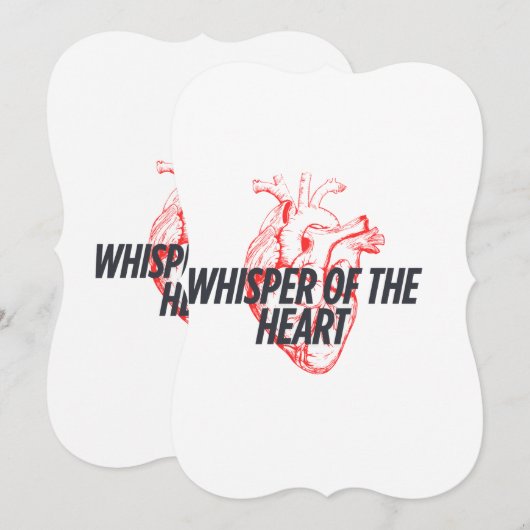 Whisper of the Heart – Elegant Minimalist (Front/Back)