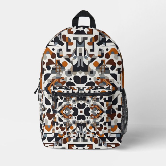 Whisper Pebble Printed Backpack (Front)