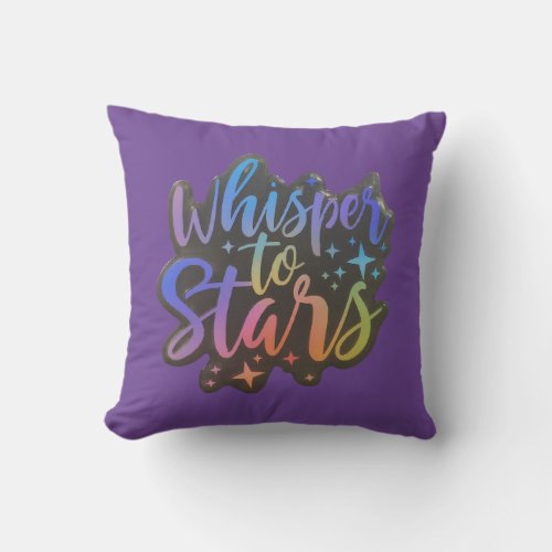 whisper to stars pillow