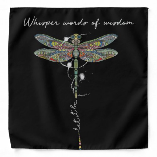Whisper Words Of Wisdom Brocade Dragonfly Bandana