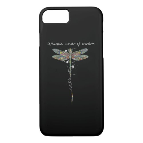 Whisper Words Of Wisdom Brocade Dragonfly iPhone 87 Case