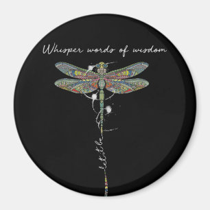 Whisper Words Of Wisdom Brocade Dragonfly Magnet