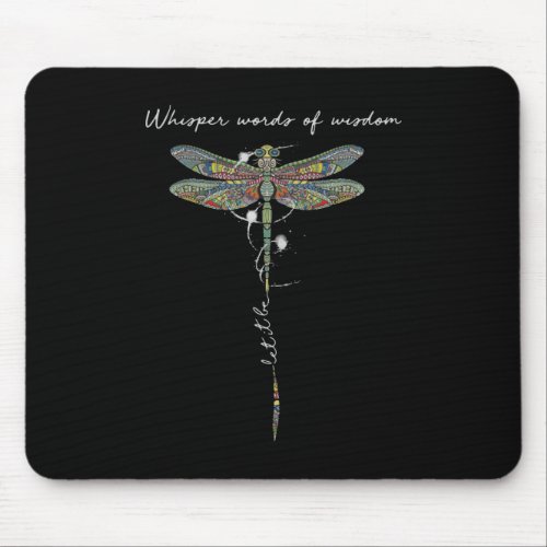 Whisper Words Of Wisdom Brocade Dragonfly Mouse Pad