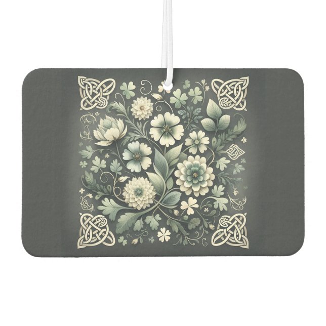Whispered Clover Knotwork Garden Air Freshener (Front)