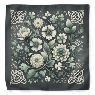 Whispered Clover Knotwork Garden Bandana