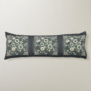 Whispered Clover Knotwork Garden Body Pillow