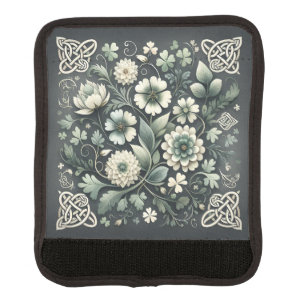 Whispered Clover Knotwork Garden Luggage Handle Wrap