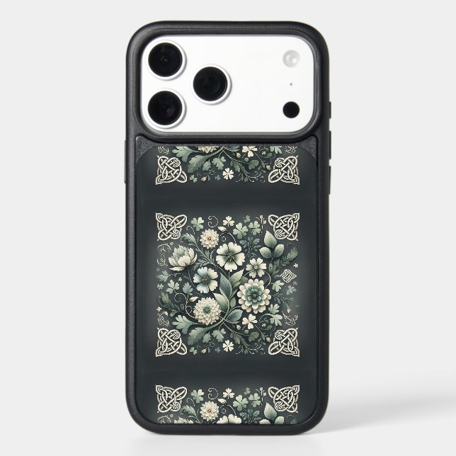 Whispered Clover Knotwork Garden Otterbox iPhone Case (Back)