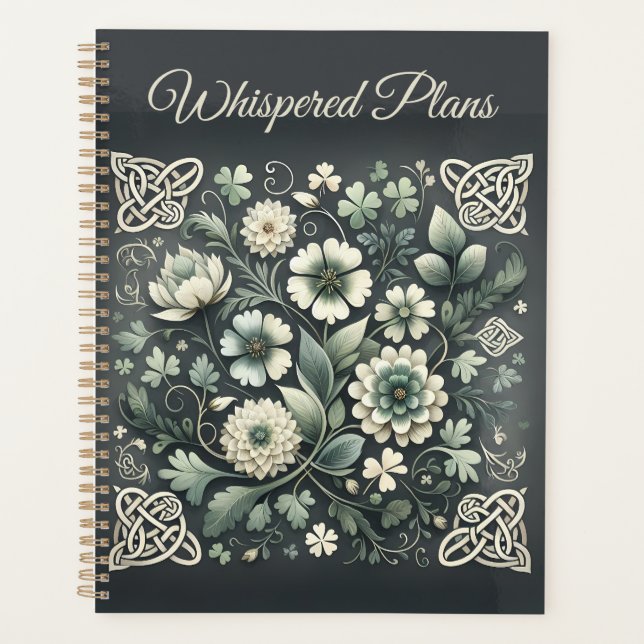 Whispered Clover Knotwork Garden Planner (Front)