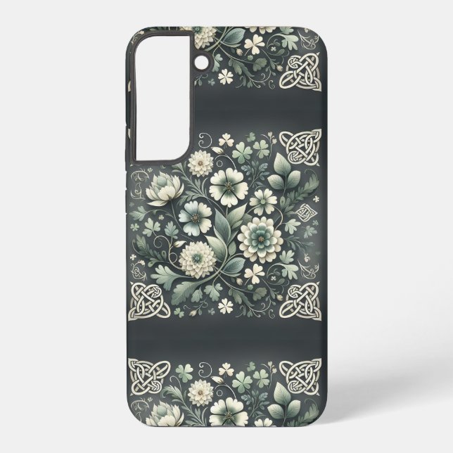 Whispered Clover Knotwork Garden Samsung Galaxy Case (Back)