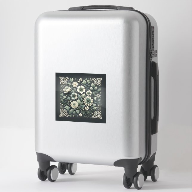 Whispered Clover Knotwork Garden Sticker (Suitcase)