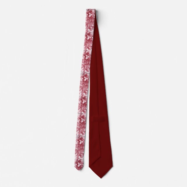 Whispered Conversations (red) Neck Tie (Back)