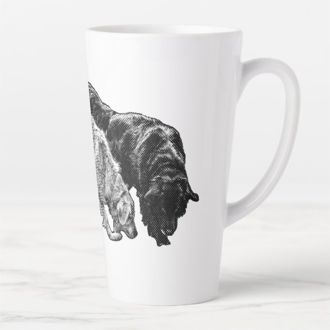 Whispered Dots of Autumn Latte Mug (Right)