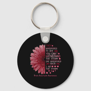 Whispered I'm The Storm Brain Aneurysm Awareness R Keychain