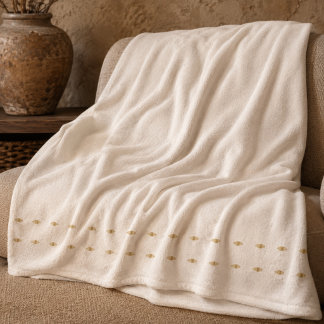 Whispered Ivory Fleece Blanket