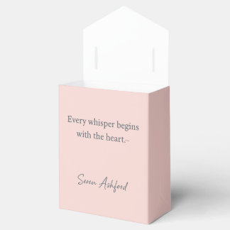 Whispered Words Favor Boxes