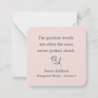 Whispered Words- Volume 1. Card# 3 Note Card