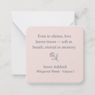 Whispered Words_Volume 1_Card #4 Note Card