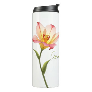 Whispering Affection Lilies Thermal Tumbler