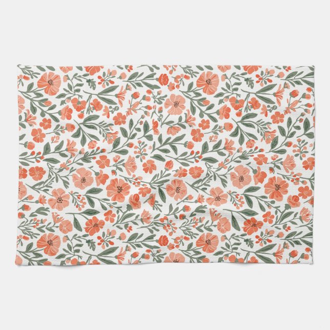 Whispering blossoms of grace kitchen towel (Horizontal)