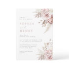 Whispering Blush Garden Wedding Invitation