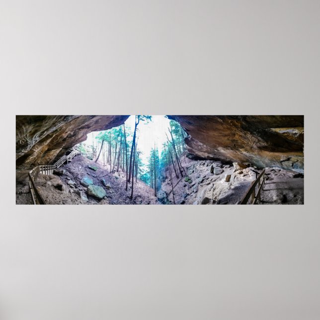 Whispering Cave, Hocking Hills State Park, Ohio Poster (Front)