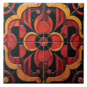 Whispering Embers Ceramic Tile