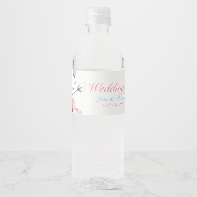 Whispering Garden Water Bottle Label (Front)