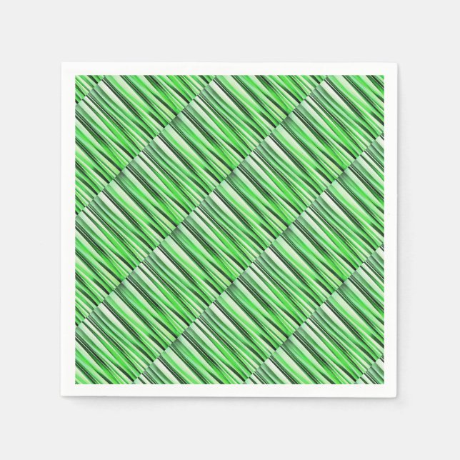 Whispering Green Grass Paper Napkins (Front)