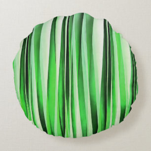 Whispering Green Grass Round Pillow