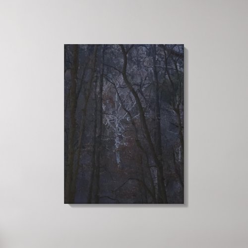 Whispering in Contrast Tree Canvas Print