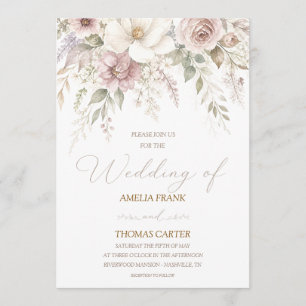 Whispering Magnolia Wedding Invitation