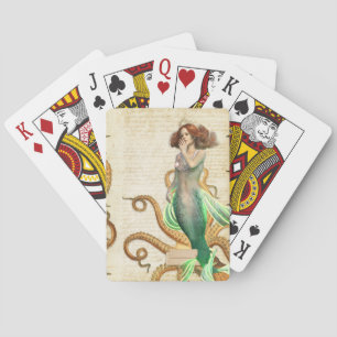 Whispering Mermaid Poker Cards