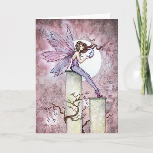 Whispering Moon Fairy Greeting Card