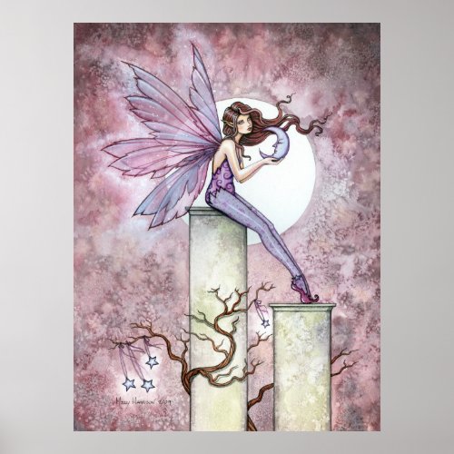 Whispering Moon Fairy Poster