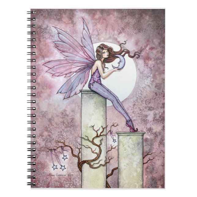 Whispering Moon Fantasy Fairy Notebook (Front)