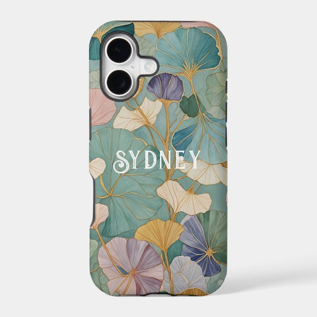 Whispering Pastel Gingko Iphone Case (Back)