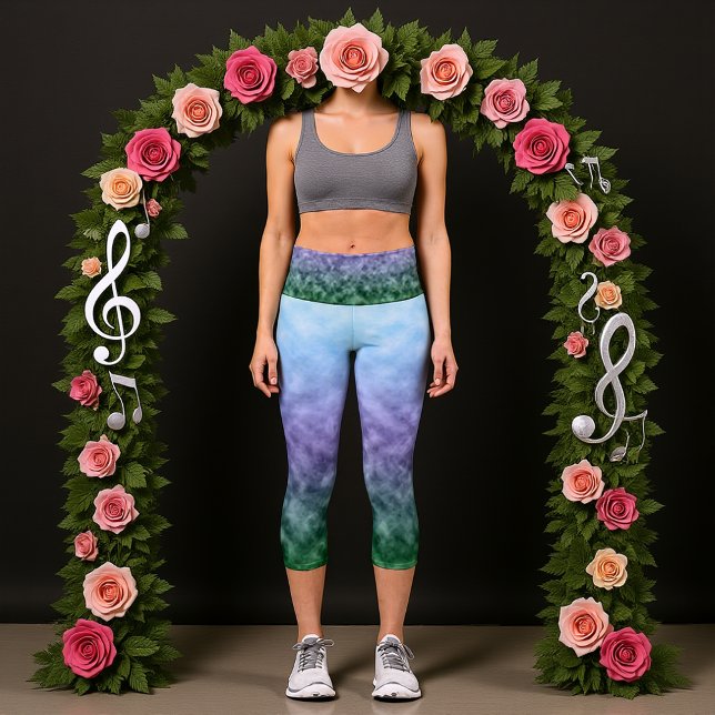 Whispering Pastel Vale Capri Leggings (Creator Uploaded)