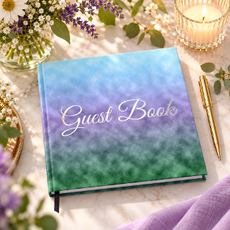 Whispering Pastel Vale Foil Guest Book