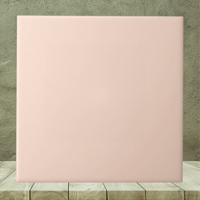 Whispering Peach Solid Color Ceramic Tile (Creator Uploaded)