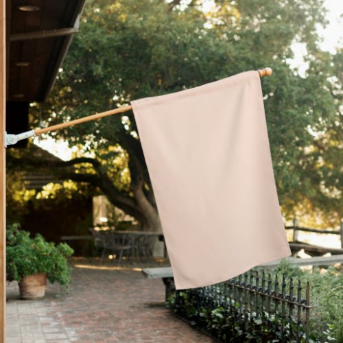 Whispering Peach Solid Color House Flag