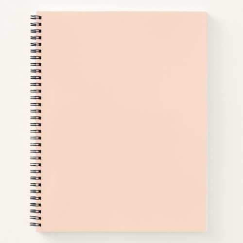 Whispering Peach Solid Color Notebook