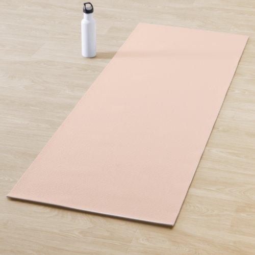 Whispering Peach Solid Color Yoga Mat