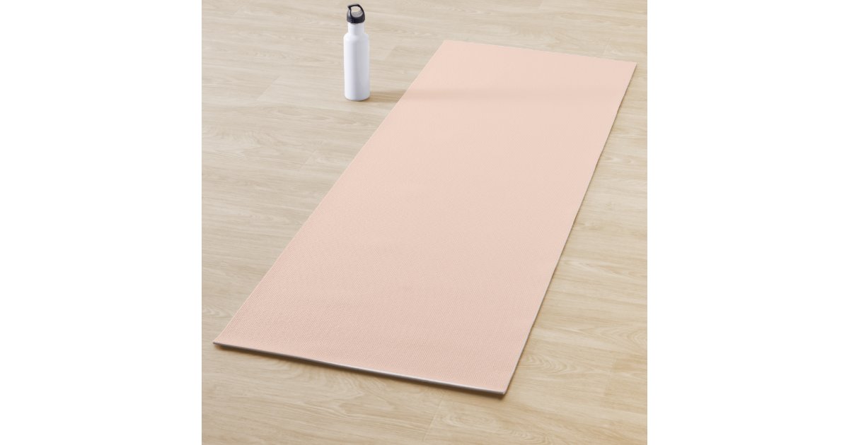 Accessible Beige Solid Color Yoga Mat