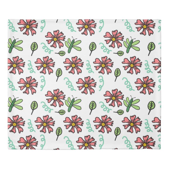 Whispering Petals Duvet Cover (Front)