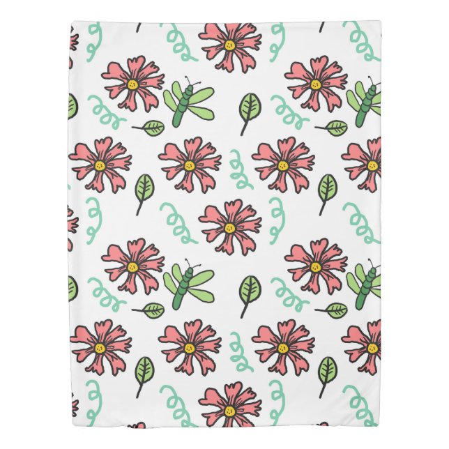 Whispering Petals Duvet Cover (Front)