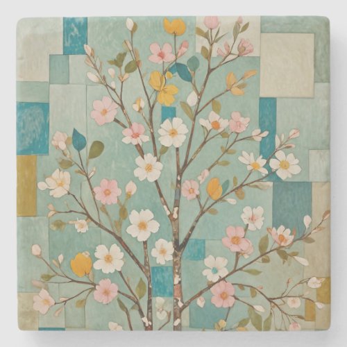 Whispering Petals Stone Coaster