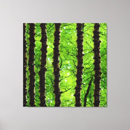 Whispering Pines The Enchantment of the Nordic Canvas Print