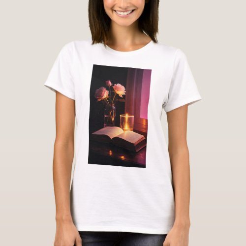 Whispering Romance cute girl T_Shirt 